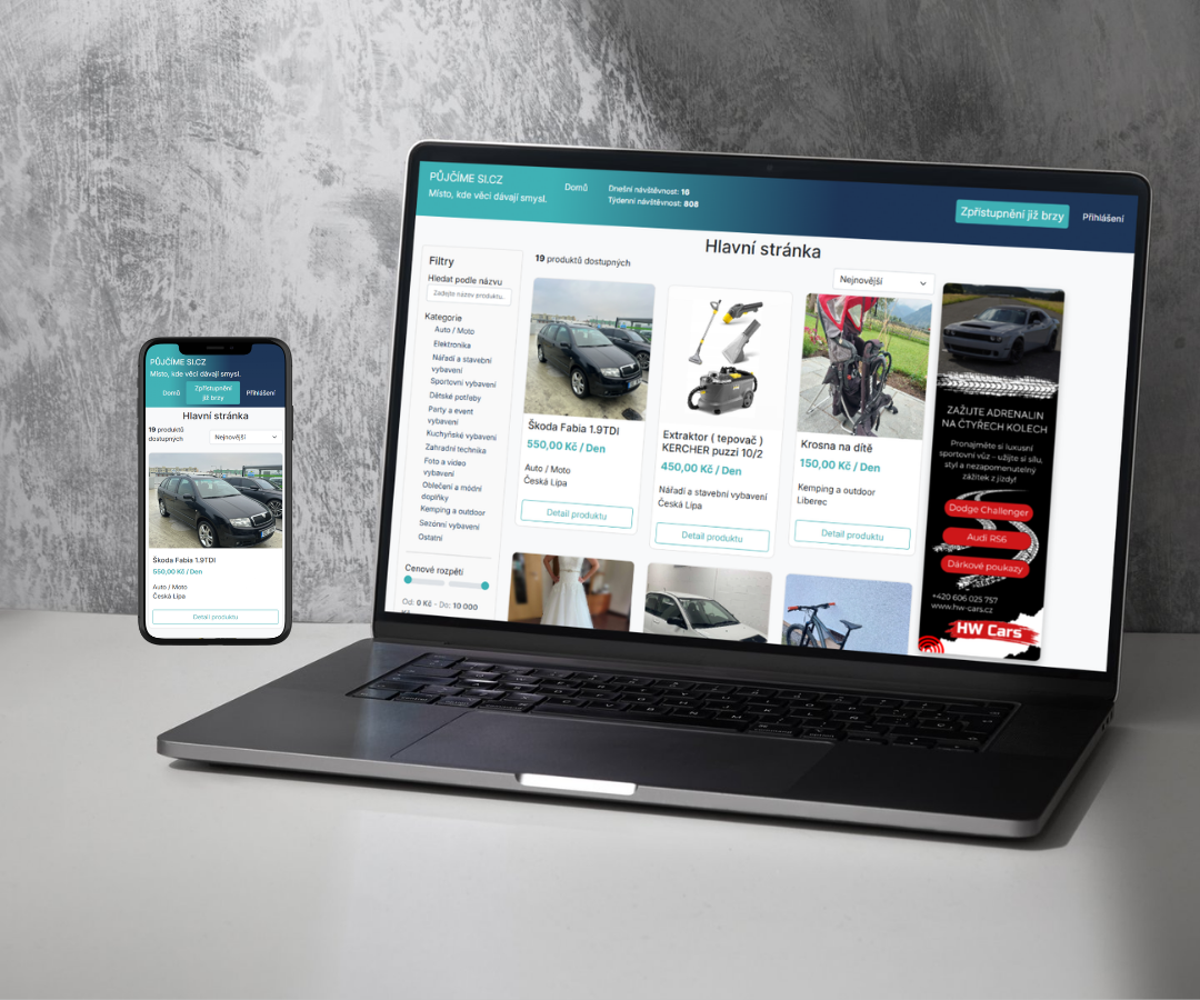 PůjčímeSi – marketplace